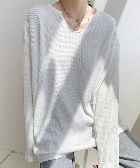 ワッフルロングリラックスTee